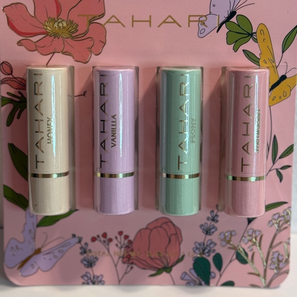 Tahari Other - 🆕 Tahari Lip Balm Set - Cream, Purple, Green, Pink 🆕